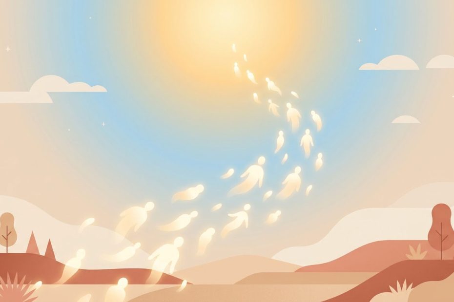 Preghiere per i morti - Illustration prière catholique